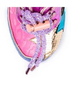 New In Irregular Choice Space Race Rocket 60's Pumps Pink