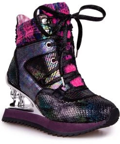 Irregular Choice I Got Shoo Babe Bear Boots Green New In