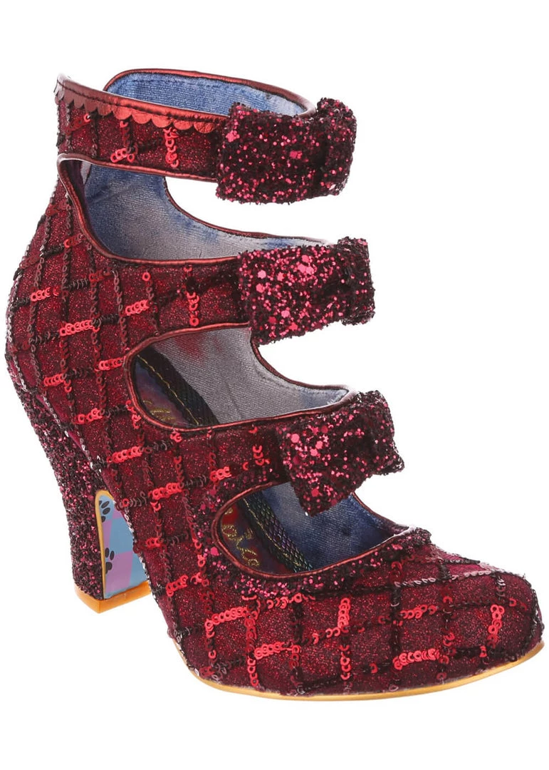 New In Irregular Choice Put A Bow On It 50's Pumps Rot
