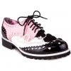 Irregular Choice Sockhop Sweetie Lace Up Shoes Black