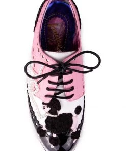 Irregular Choice Sockhop Sweetie Lace Up Shoes Black