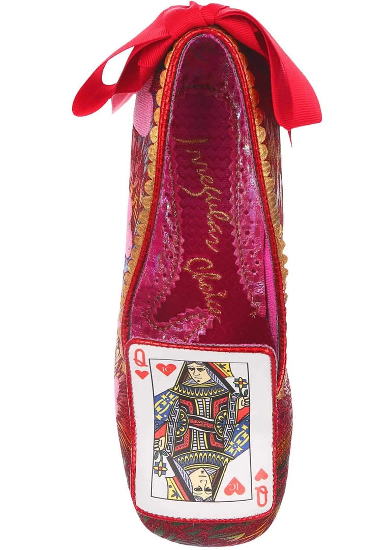 Irregular Choice Go Fish Playing Card Pumps Red