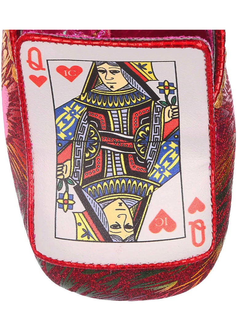 Irregular Choice Go Fish Playing Card Pumps Red