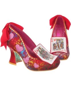 Irregular Choice Go Fish Playing Card Pumps Red
