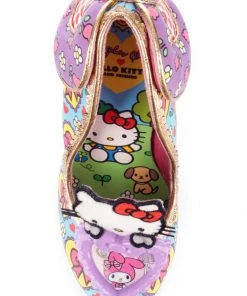 Irregular Choice X Hello Kitty Star Of The Show Heels Purple Blue New In