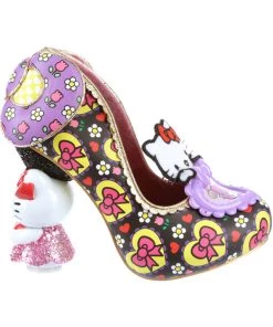 Irregular Choice X Hello Kitty Star Of The Show Heels Purple Black New In