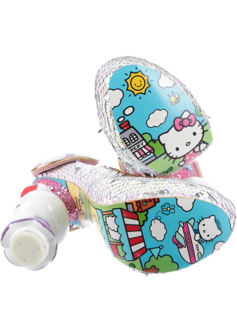Irregular Choice X Hello Kitty Star Of The Show Heels Purple
