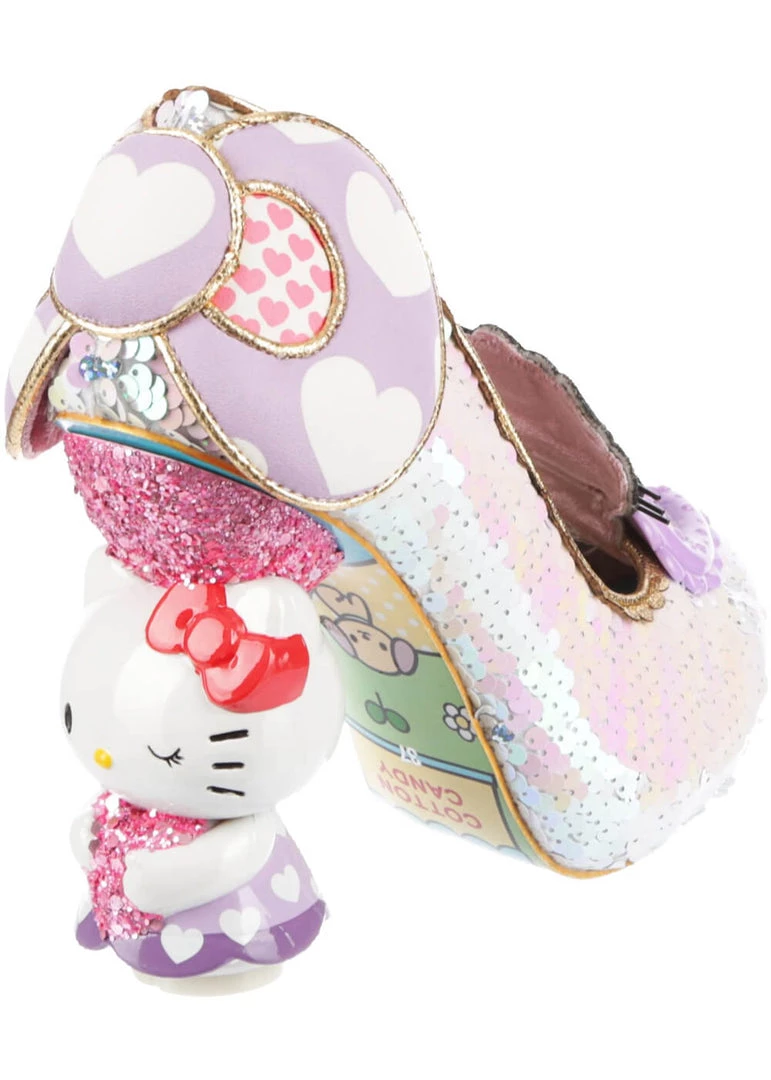 Irregular Choice X Hello Kitty Star Of The Show Heels Purple