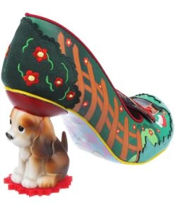 Irregular Choice Top Dog Pumps Green Multi New In
