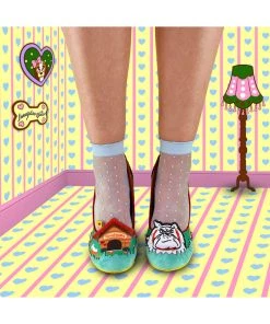 Irregular Choice Top Dog Pumps Green Multi New In