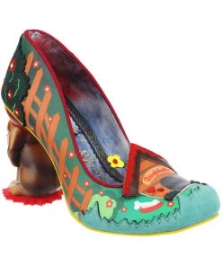 Irregular Choice Top Dog Pumps Green Multi New In