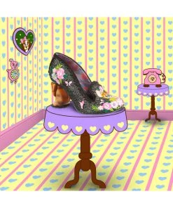 Irregular Choice Bougainvillea Dog Pumps Black
