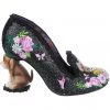 Irregular Choice Bougainvillea Dog Pumps Black