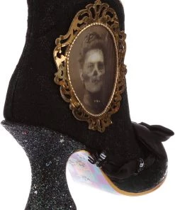 New In Irregular Choice Halloween Ghostly Waltz Boots Black