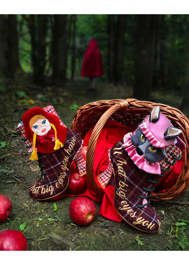 Irregular Choice Little Red 70's Boots Brown