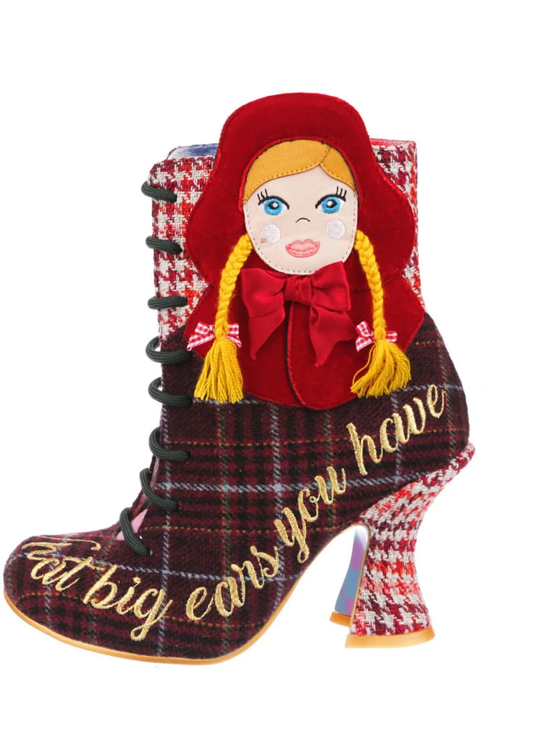 Irregular Choice Little Red 70's Boots Brown