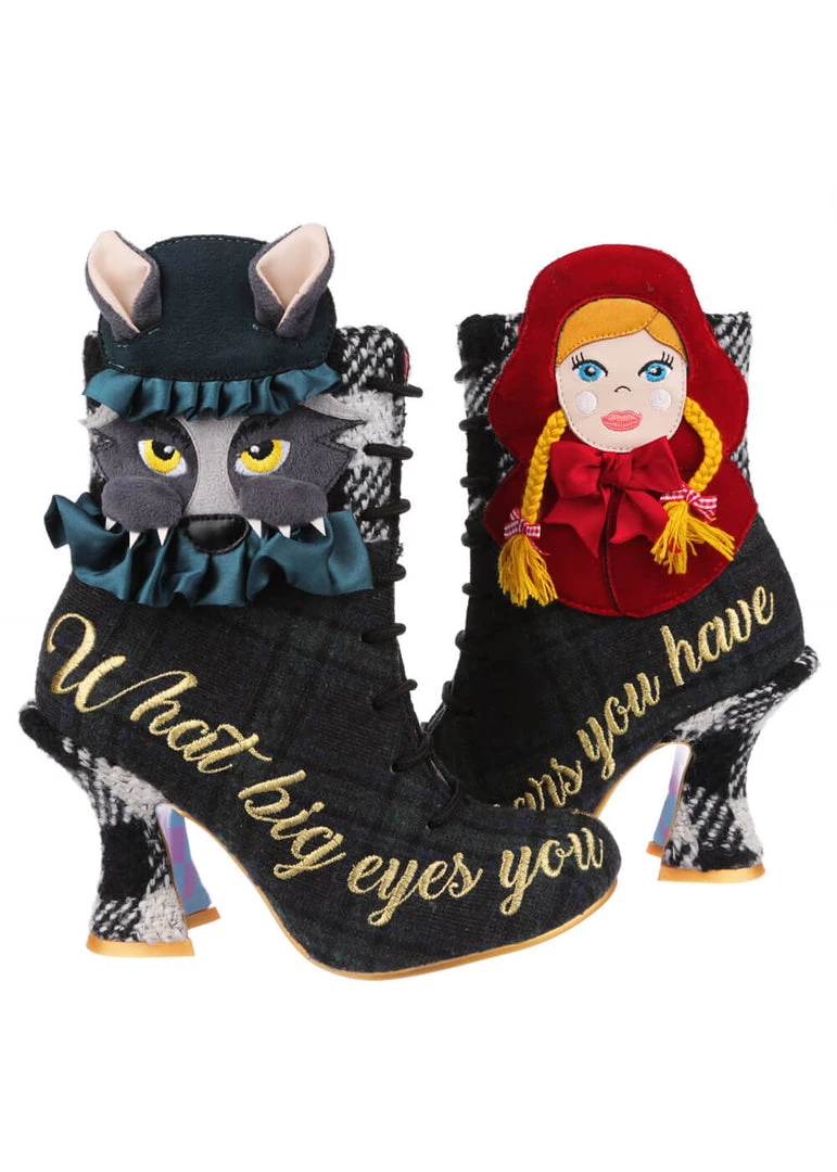 Irregular Choice Little Red 70's Boots Black