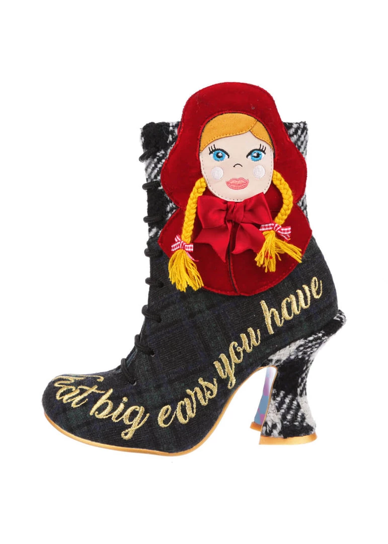 Irregular Choice Little Red 70's Boots Black