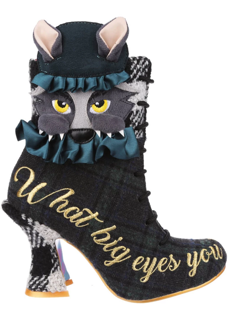 Irregular Choice Little Red 70's Boots Black