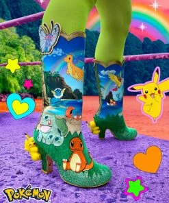 Irregular Choice Pokémon Pokemon Beach Day Boots Blue New In
