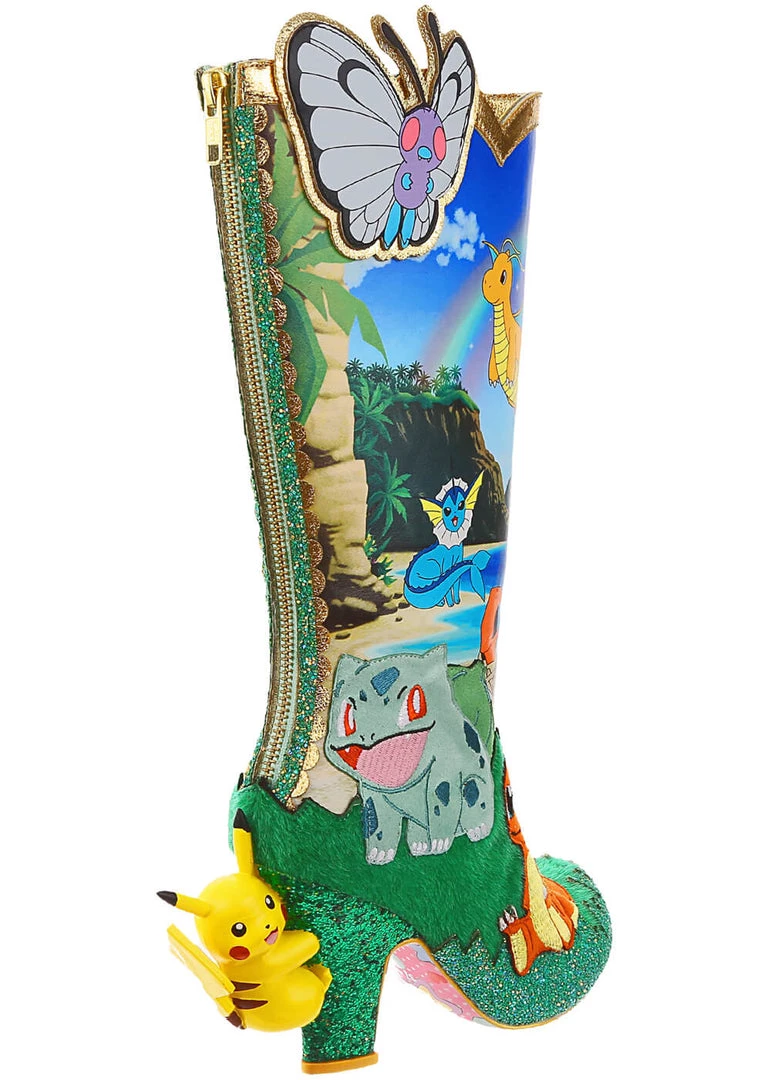 Irregular Choice Pokémon Pokemon Beach Day Boots Blue New In