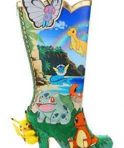 Irregular Choice Pokémon Pokemon Beach Day Boots Blue New In