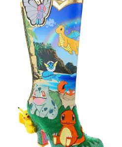 Irregular Choice Pokémon Pokemon Beach Day Boots Blue New In