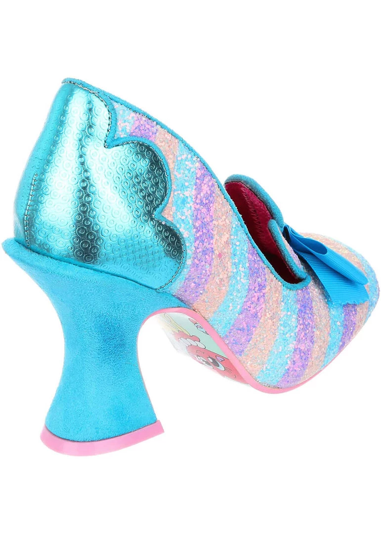 Irregular Choice Fleur De Lis 70's Pumps Blue