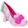 New In Irregular Choice Fleur De Lis 70's Pumps Pink