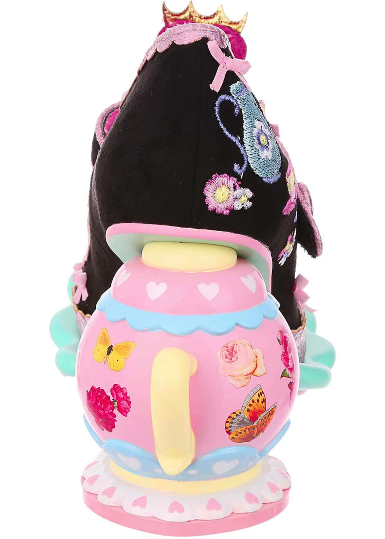 Irregular Choice Afternoon Treat Teapot Pumps Black