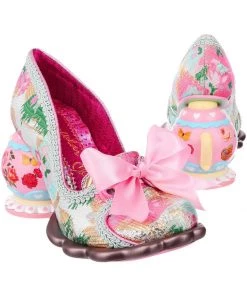 Irregular Choice Elevenses Teapot Pumps In Pink