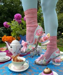 Irregular Choice Elevenses Teapot Pumps In Pink