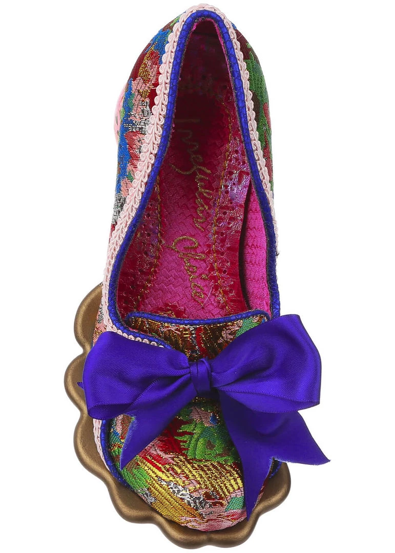 New In Irregular Choice Elevenses Teapot Pumps Blue