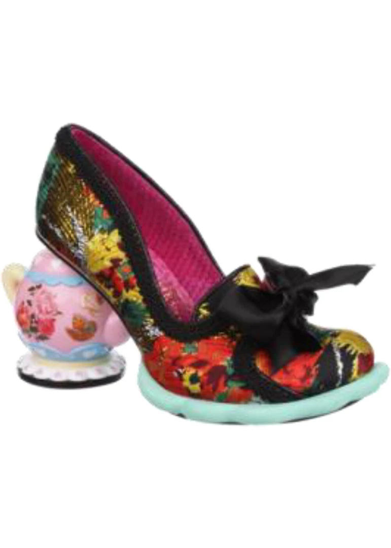 Irregular Choice Elevenses Teapot Pumps In Black New In