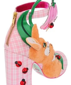 Irregular Choice Good Seed Bunny Ladybug Pumps Peach New In