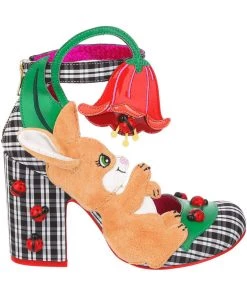 New In Irregular Choice Good Seed Ladybug Bunny Pumps Black