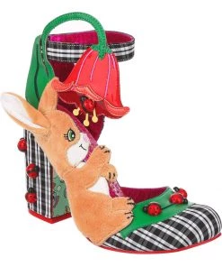 New In Irregular Choice Good Seed Ladybug Bunny Pumps Black
