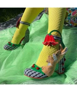 New In Irregular Choice Good Seed Ladybug Bunny Pumps Black