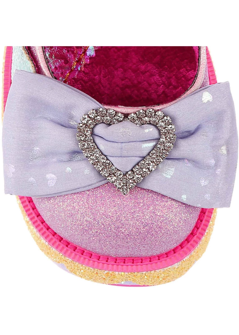 New In Irregular Choice Balloons And Cake 60's Platform Pumps Lilac