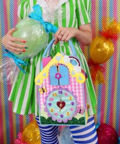 Irregular Choice Dream Time Clock Bag Pink