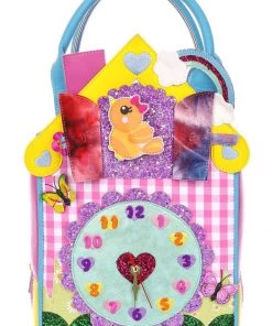 Irregular Choice Dream Time Clock Bag Pink
