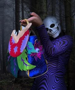 New In Irregular Choice Halloween Biting Blossom Backpack Petrol