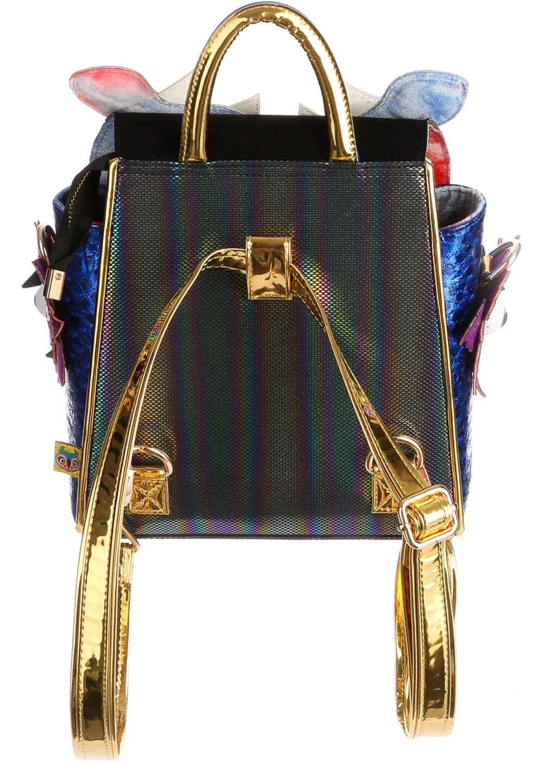 New In Irregular Choice Halloween Biting Blossom Backpack Petrol