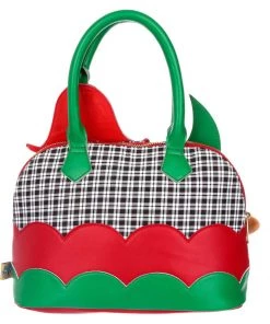 New In Irregular Choice Garden Unwind Bunny Bag Red Green