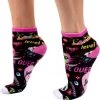 Irregular Choice Gaming Socks Black Pink