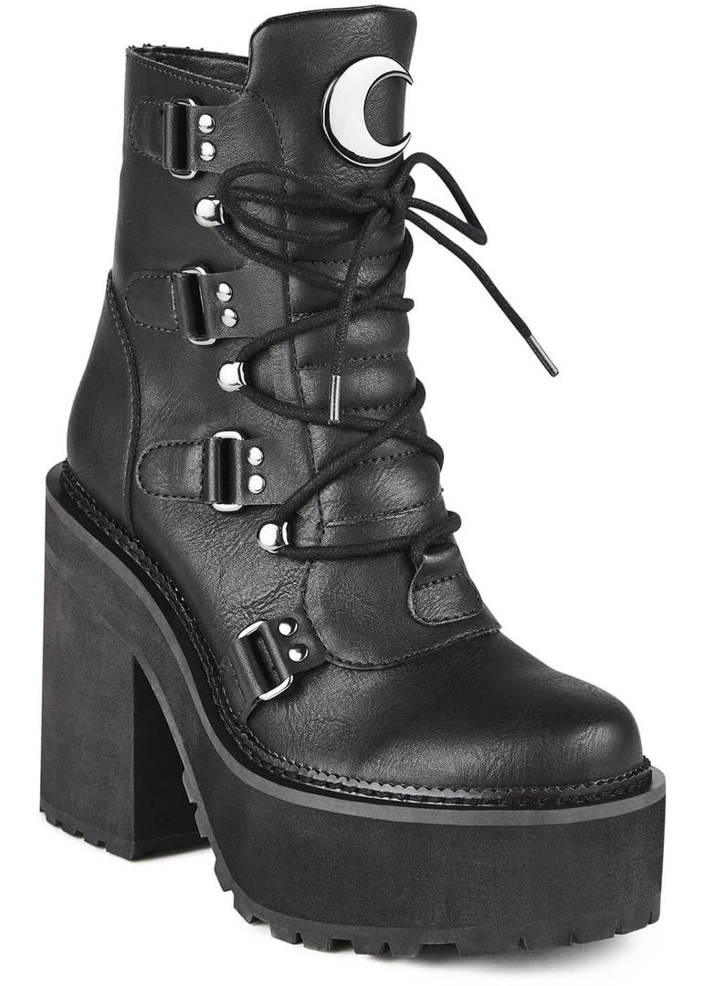 Killstar Broom Rider Moon Boots Black New In
