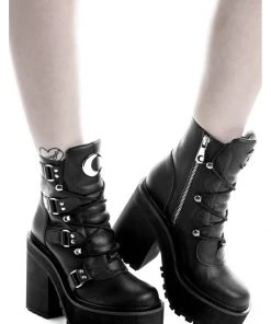 Killstar Broom Rider Moon Boots Black New In