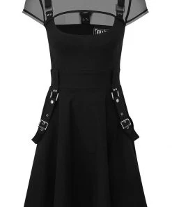 New In Killstar Kounter Kulture Skater Dress Black
