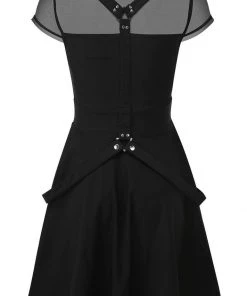 New In Killstar Kounter Kulture Skater Dress Black
