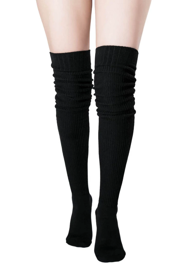 Killstar Hecate Slouch Socks Black